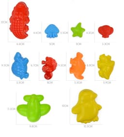 image-25-Piece Castle Bucket Sand Pool For Playing With Beach Bucket Shovel