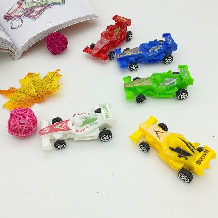 image-Pull Back Car Model Plastic Car Sports Car Educational Toy