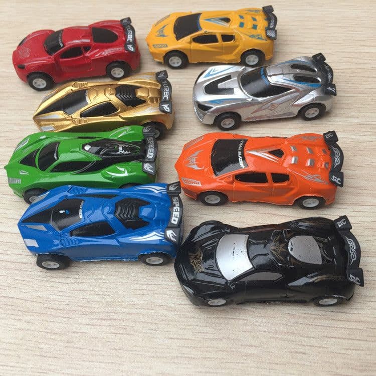 image-Pull Back Car Model Plastic Car Sports Car Educational Toy