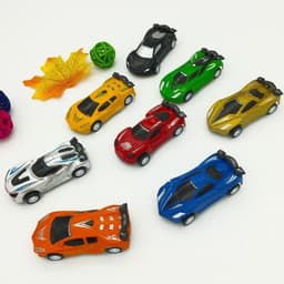 image-Pull Back Car Model Plastic Car Sports Car Educational Toy