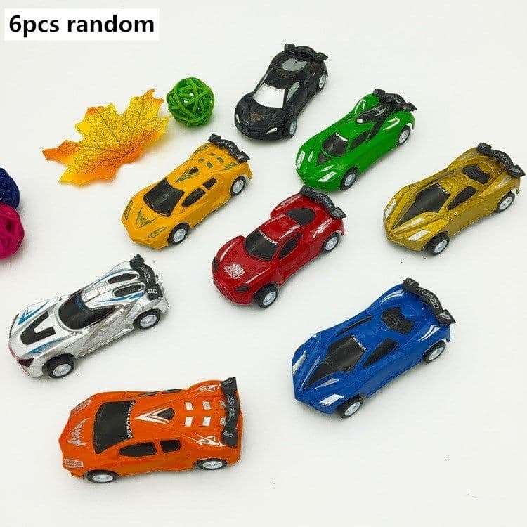 image-Pull Back Car Model Plastic Car Sports Car Educational Toy