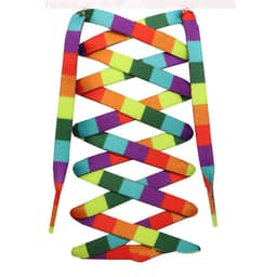 image-Rainbow Oblate Shoelace Unisex Shoes Rope Color Printing Gradient Personality Stripe Trendy Pride Sports