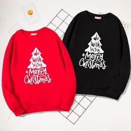 image-New Kids' Sweater Jacket Long-sleeved Round Collar Overpull Christmas Holiday Cartoon Christmas Tree Children's Clothing Autumn And Winter Clothing