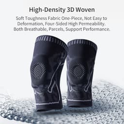 image-TMT Knitted Silicone Anti-collision Sports Knee Pads
