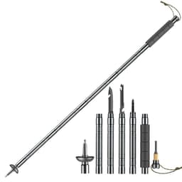 image-Equipment Of Walking Stick With Knife For Field Survival