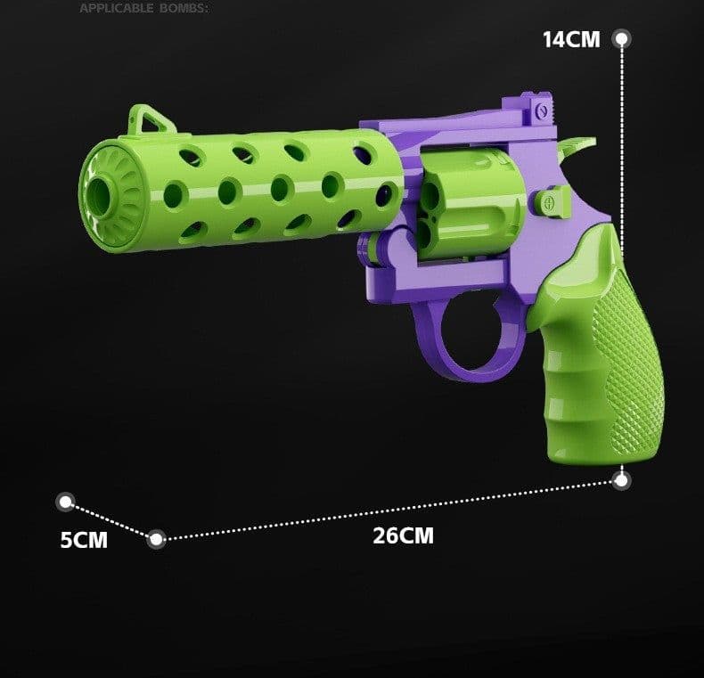 image-Mechanical Continuous Hair Left Wheel Children Toy Gun