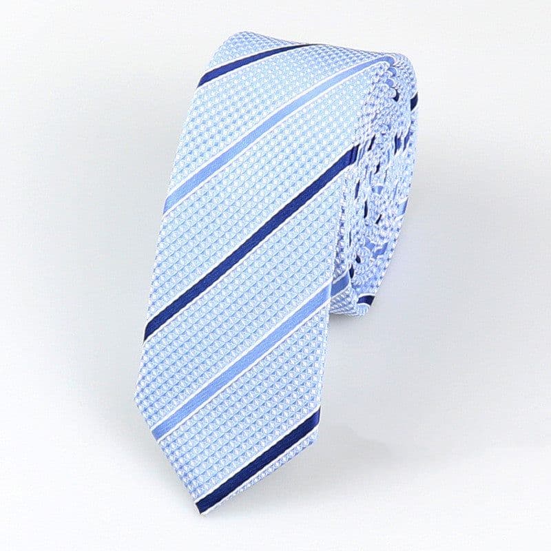 image-Formal Wear Korean Style Wedding Groom Best Man Casual Accessories Striped Dot Retro 5cm Glossy Hand Tie For Men