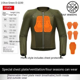 image-Tension Motorcycle Drop-resistant Protective Gear Summer Breathable Men And Women Cycling Clothing