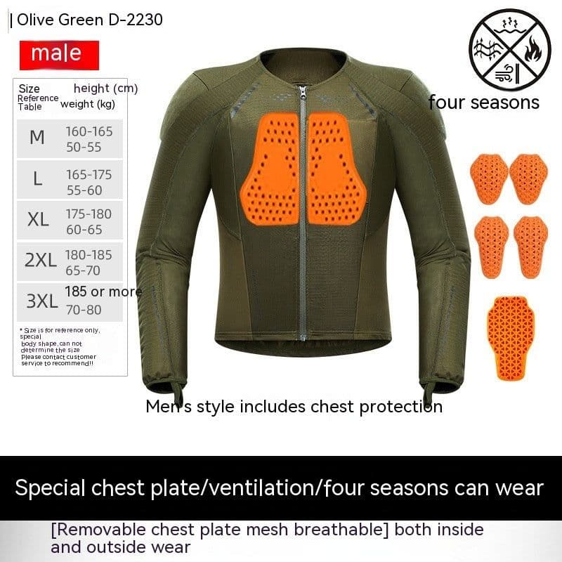 image-Tension Motorcycle Drop-resistant Protective Gear Summer Breathable Men And Women Cycling Clothing