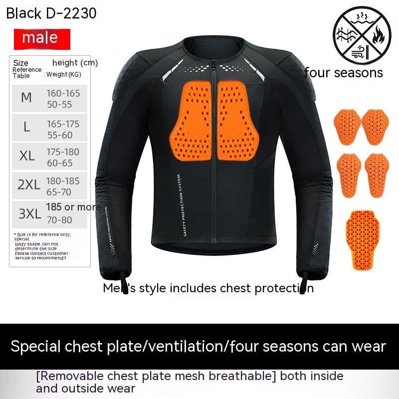 image-Tension Motorcycle Drop-resistant Protective Gear Summer Breathable Men And Women Cycling Clothing