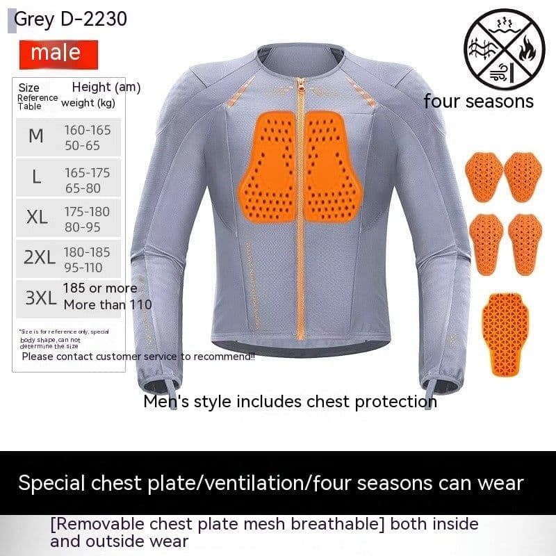 image-Tension Motorcycle Drop-resistant Protective Gear Summer Breathable Men And Women Cycling Clothing