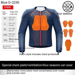 image-Tension Motorcycle Drop-resistant Protective Gear Summer Breathable Men And Women Cycling Clothing