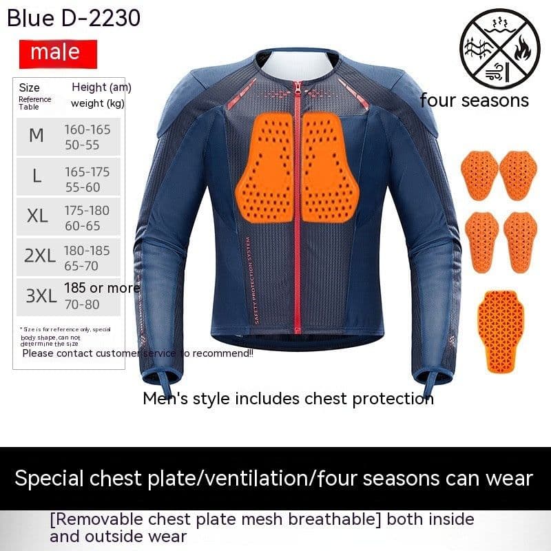 image-Tension Motorcycle Drop-resistant Protective Gear Summer Breathable Men And Women Cycling Clothing