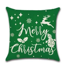 image-Cushion Cover Christmas - Merry Christmas Green