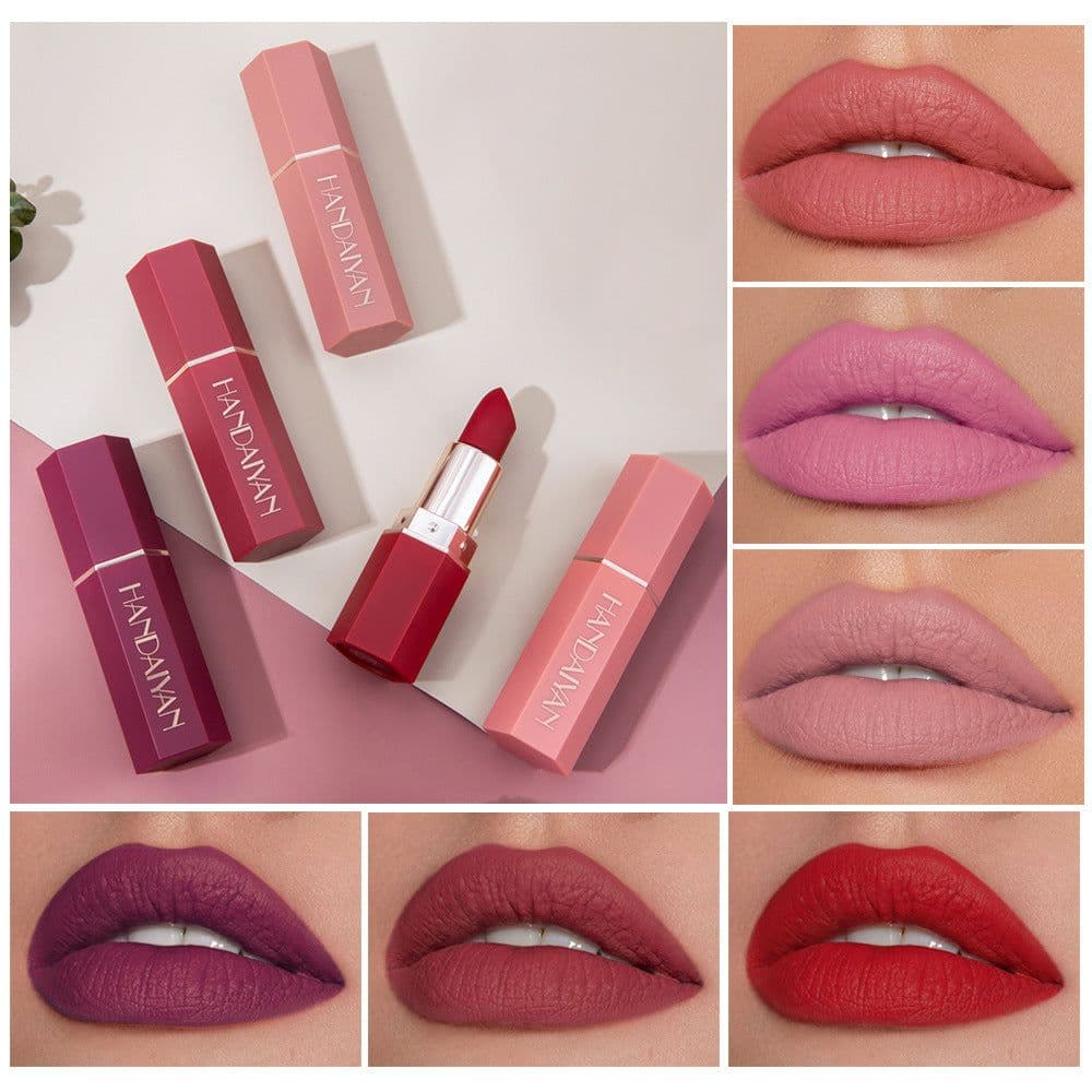 image-HANDAIYAN 6 Color Matte Lipstick Set