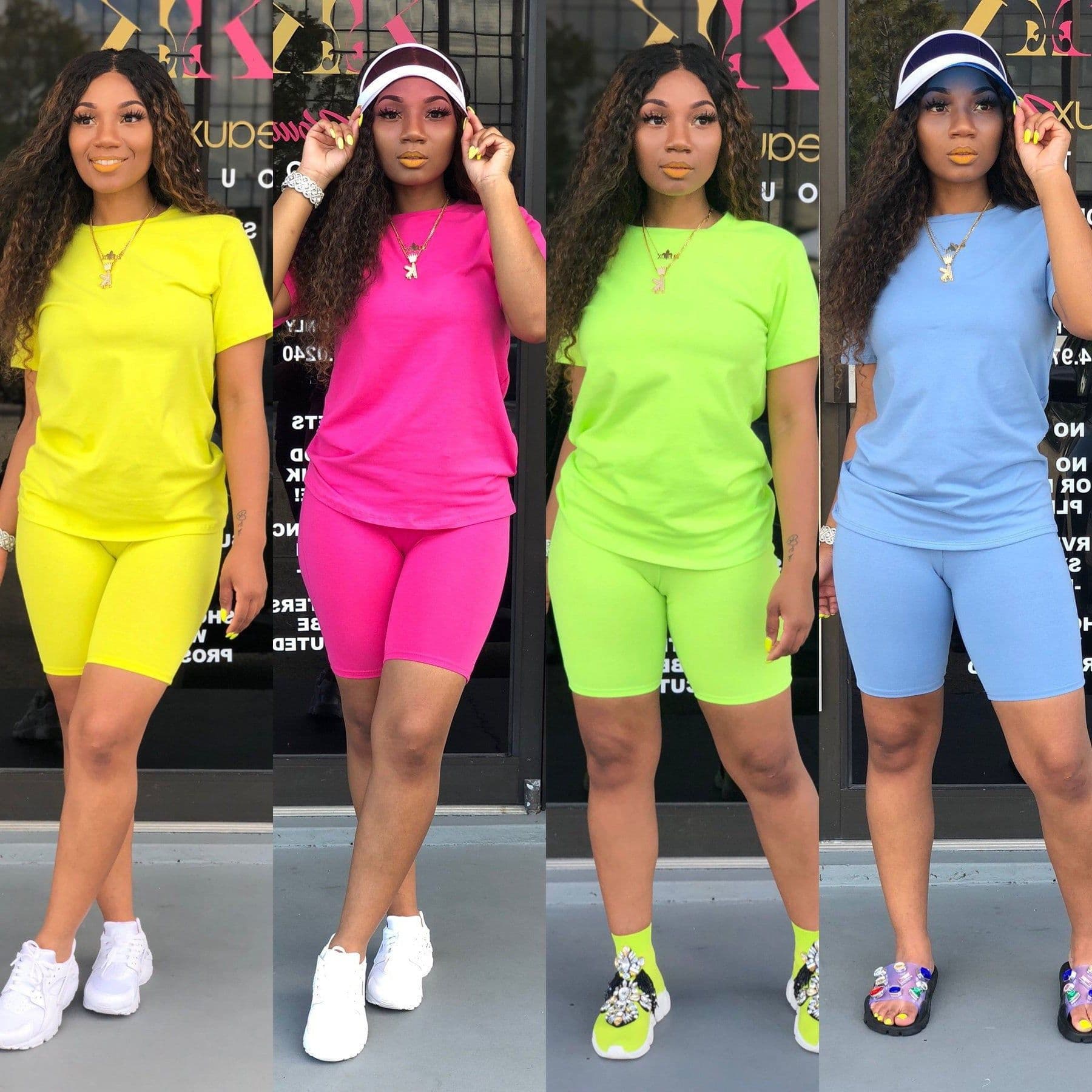 image-16-Color Solid-Color Sportswear Two-Piece Set Coffee XXL for Women