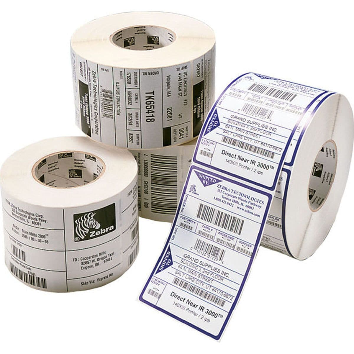 image-Printer Labels Zebra Select 2000T White Ø 25 mm (12 Units)