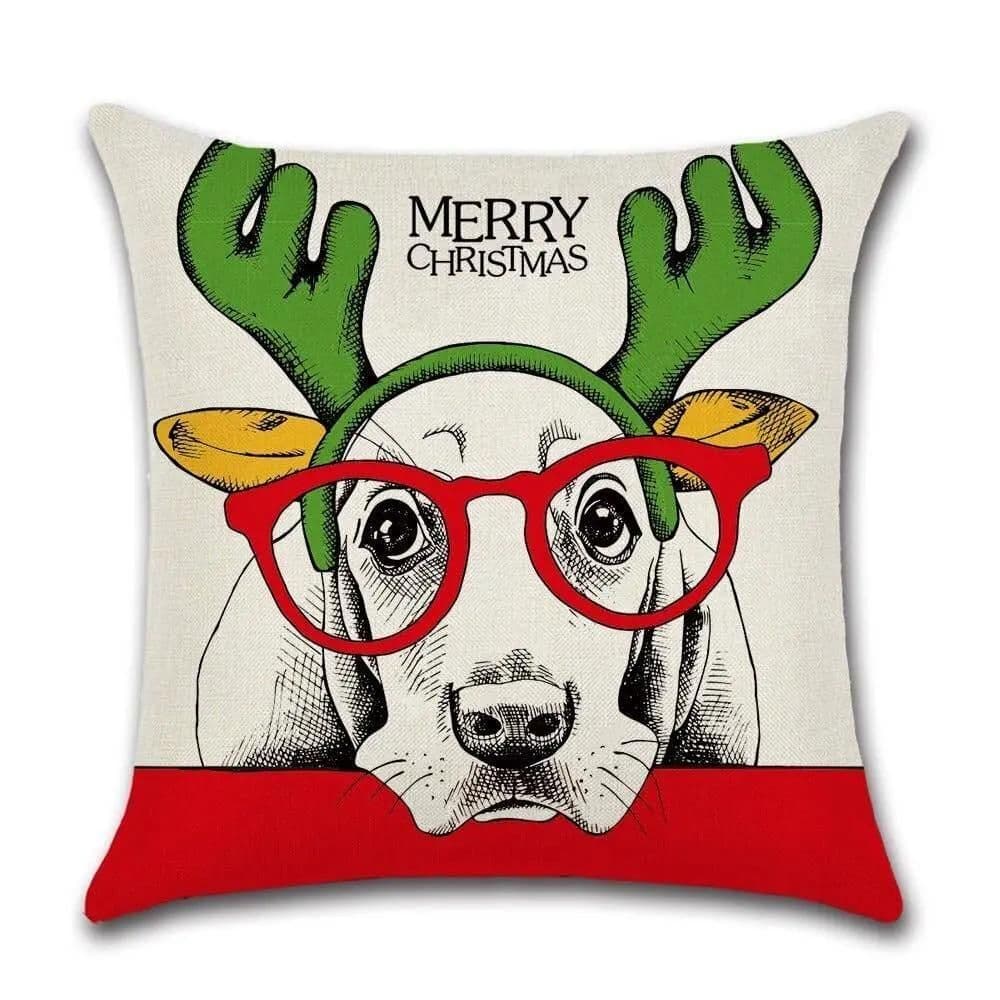 image-Cushion Cover Christmas - Merry Christmas Dog