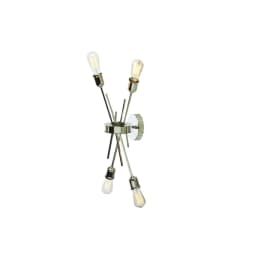 image-4LT Wall Sconce, Burnished Chrome Finish