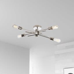 image-4LT Wall Sconce, Burnished Chrome Finish