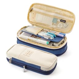 image-Large-capacity pencil case, Japanese and Korean style, macarons color matching for primary and secondary school students, upgradeable pencil case stationery box