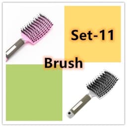 image-Bristle Hair Brush - Detangler Massage Comb