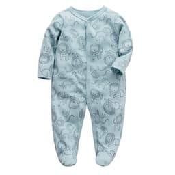 image-Baby Romper - Pink Long Sleeve Cotton 12M