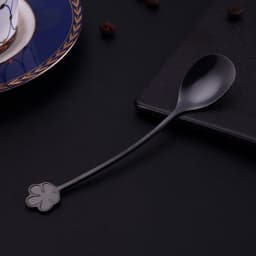 image-304 Stainless Steel Spoon Gold Plated Dessert Spoon Coffee Stir Spoon Stainless Steel Ice Bar Spoon