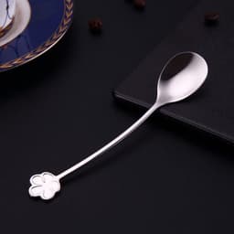 image-304 Stainless Steel Spoon Gold Plated Dessert Spoon Coffee Stir Spoon Stainless Steel Ice Bar Spoon