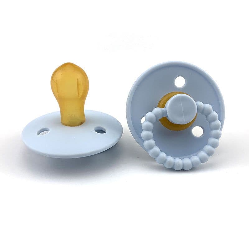 image-Natural Latex Pacifier Super Soft Newborn Baby Comforter Artifact Breast Simulate Rubber Baby Pacifier