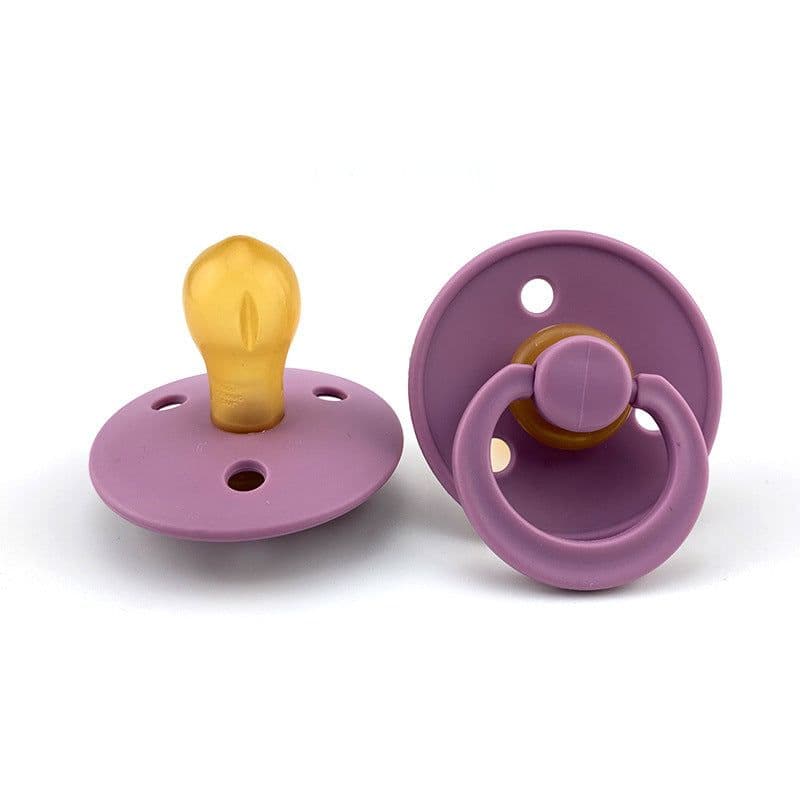 image-Natural Latex Pacifier Super Soft Newborn Baby Comforter Artifact Breast Simulate Rubber Baby Pacifier