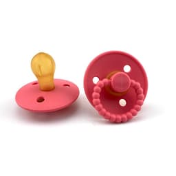 image-Natural Latex Pacifier Super Soft Newborn Baby Comforter Artifact Breast Simulate Rubber Baby Pacifier