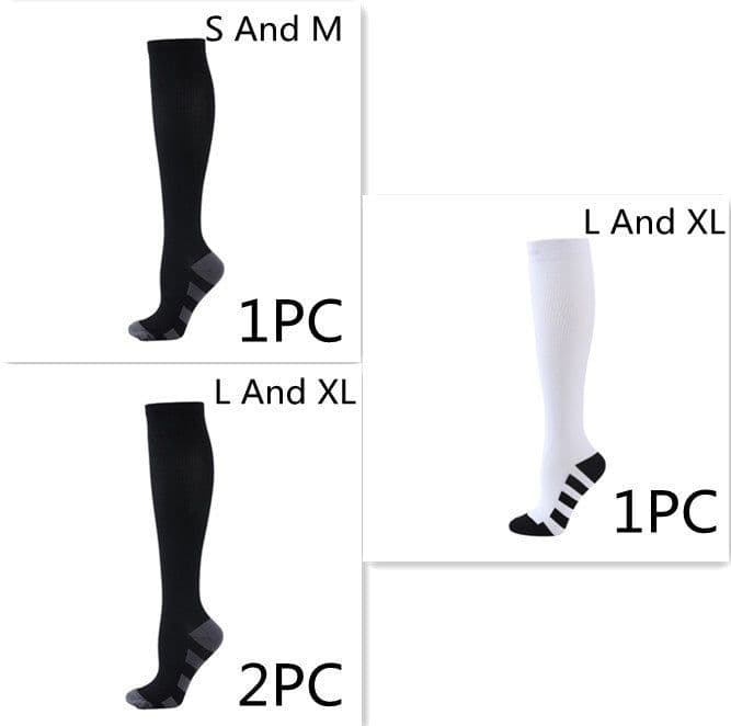 image-Athletic Socks Pressure Compression Socks Men And Women Socks For Running Compression Socks Compression Stockings
