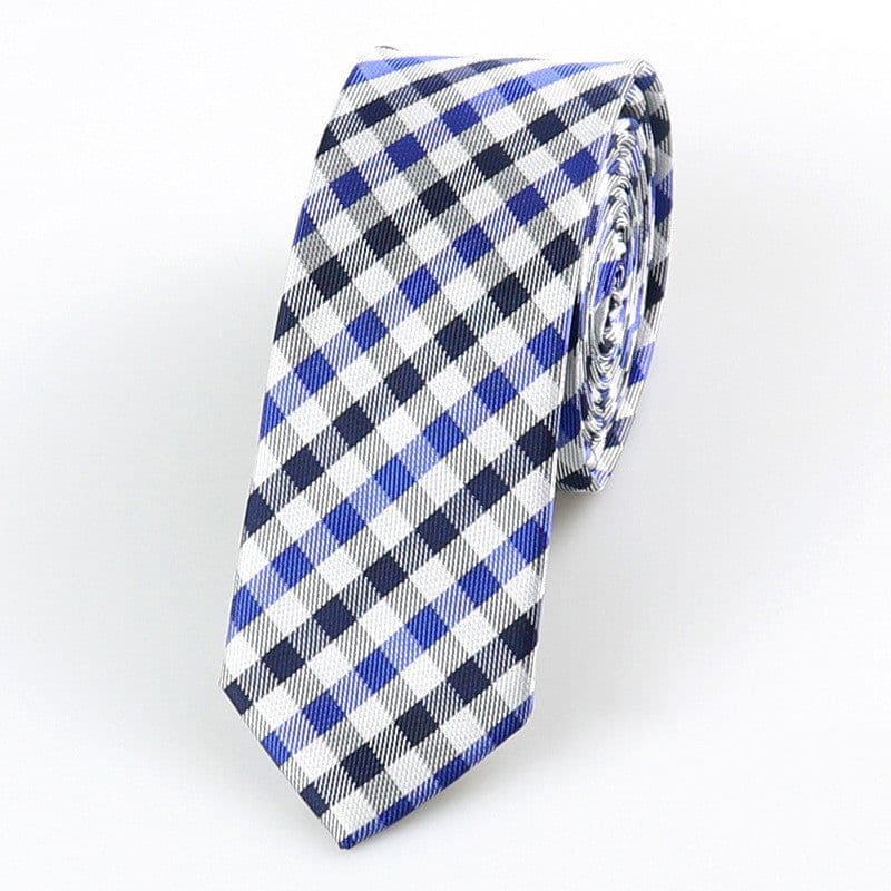 image-Formal Wear Korean Style Wedding Groom Best Man Casual Accessories Striped Dot Retro 5cm Glossy Hand Tie For Men