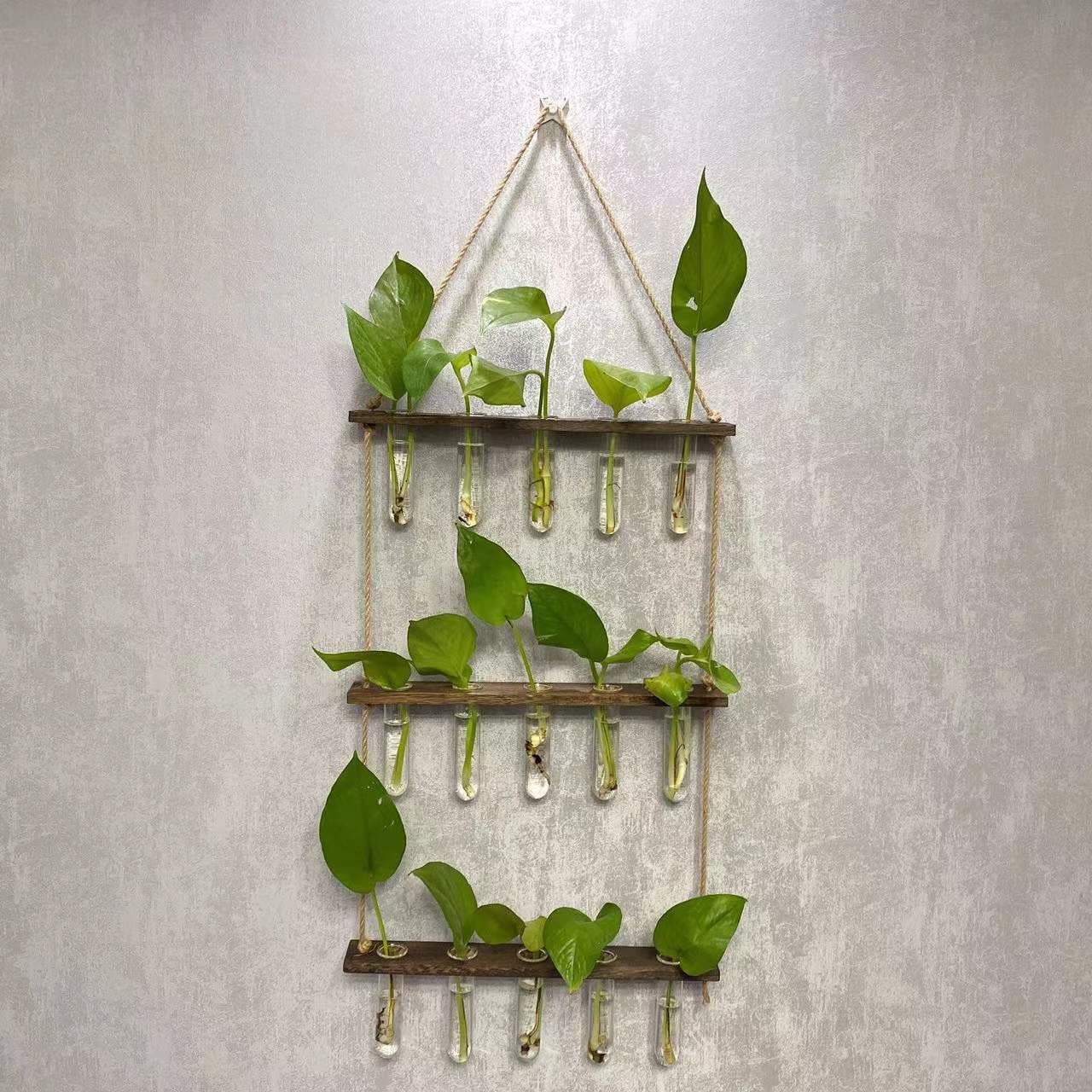 image-Creative Hydroponics Wall Hanging Vase Vase Test Tube Vase