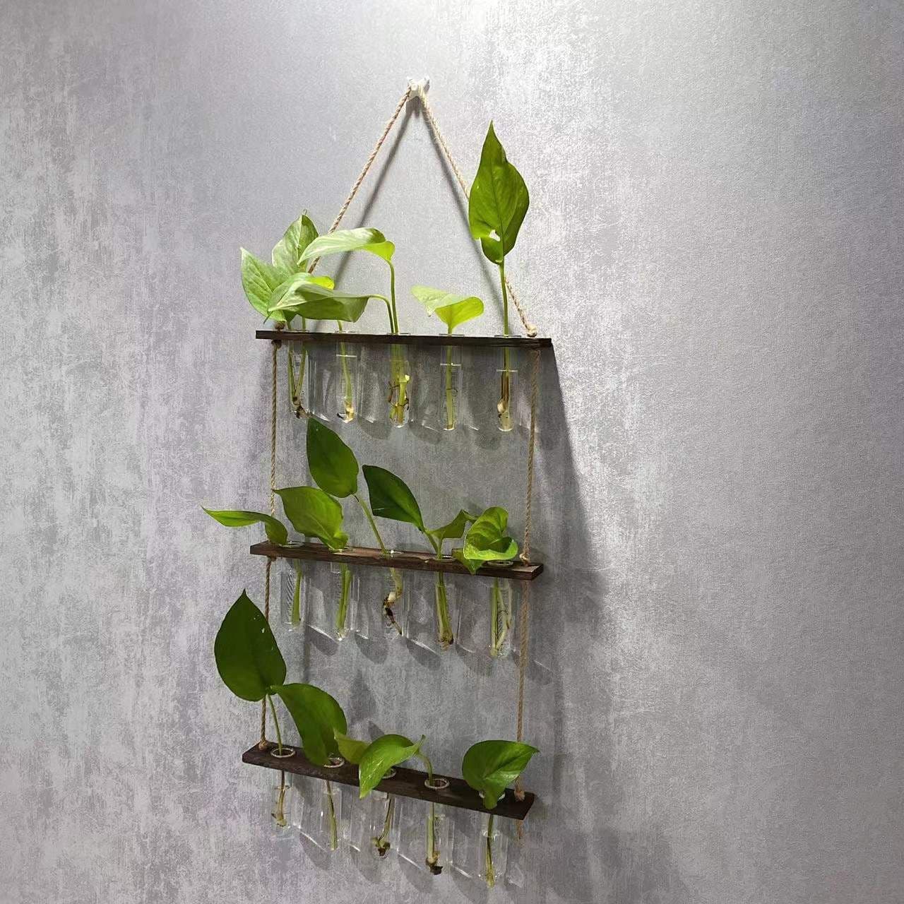 image-Creative Hydroponics Wall Hanging Vase Vase Test Tube Vase