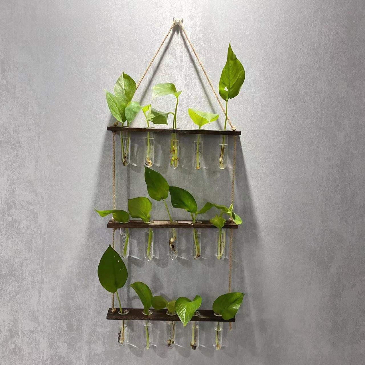 image-Creative Hydroponics Wall Hanging Vase Vase Test Tube Vase