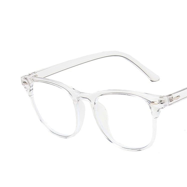 image-Retro Rivet Internet-famous Color Thin Anti-blue Light Glasses For Men And Women
