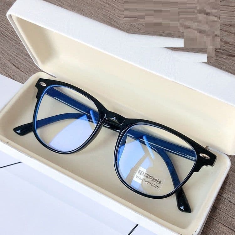 image-Retro Rivet Internet-famous Color Thin Anti-blue Light Glasses For Men And Women