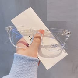 image-Retro Rivet Internet-famous Color Thin Anti-blue Light Glasses For Men And Women