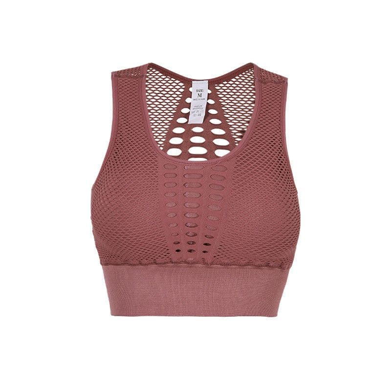 image-Sports underwear female quick-drying breathable shock absorption running exercise yoga bra