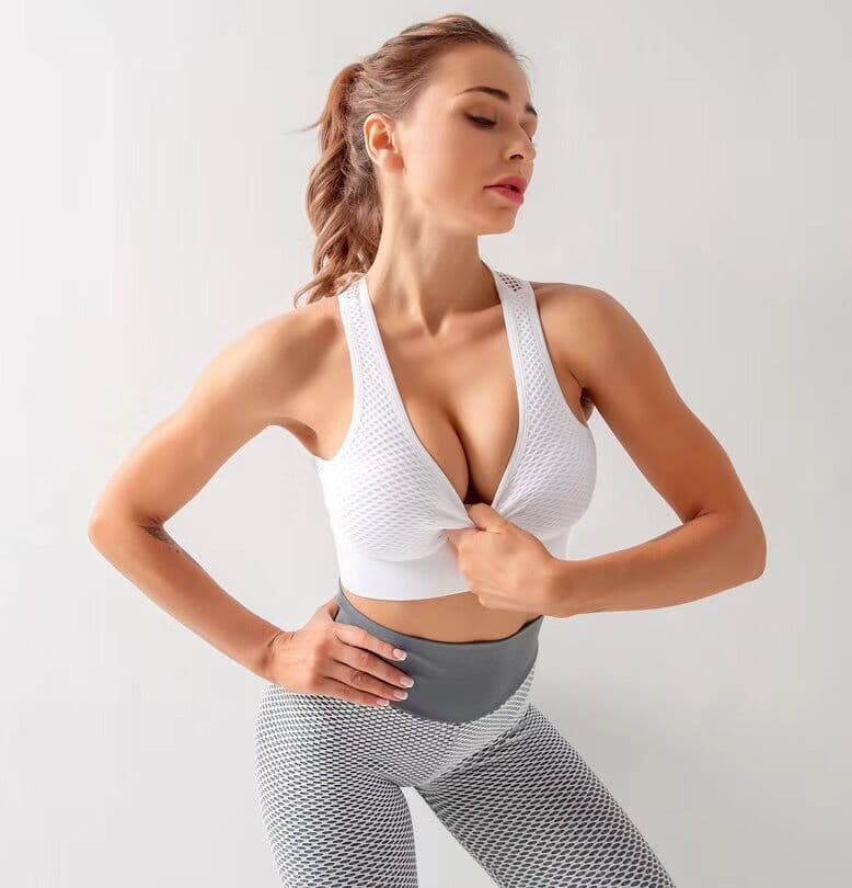 image-Sports underwear female quick-drying breathable shock absorption running exercise yoga bra