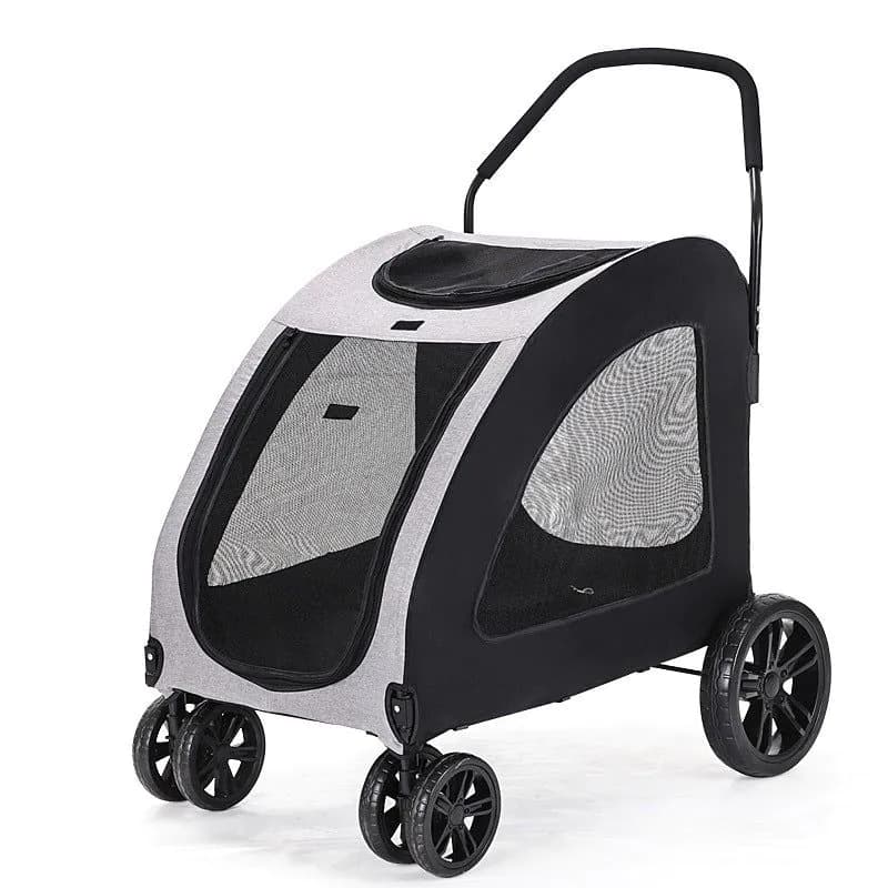 image-Pet Stroller Medium To Large Dogs Elderly Dog Disabled Walking Cat Out Lightweight Portable Foldable Dog Walking Car