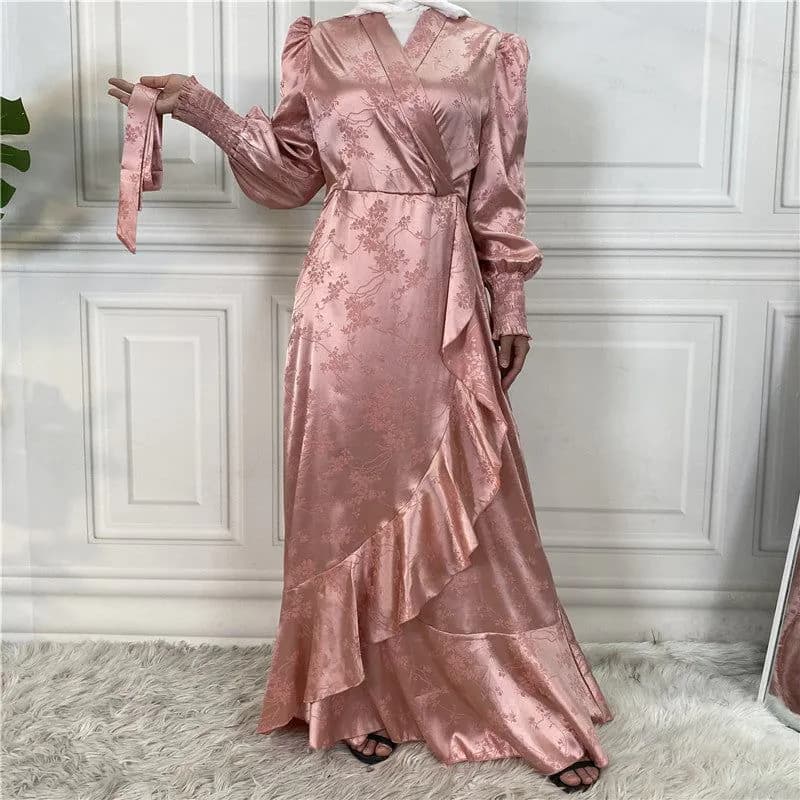 image-New Fashion Women's Clothing Patchwork Muslim Dress