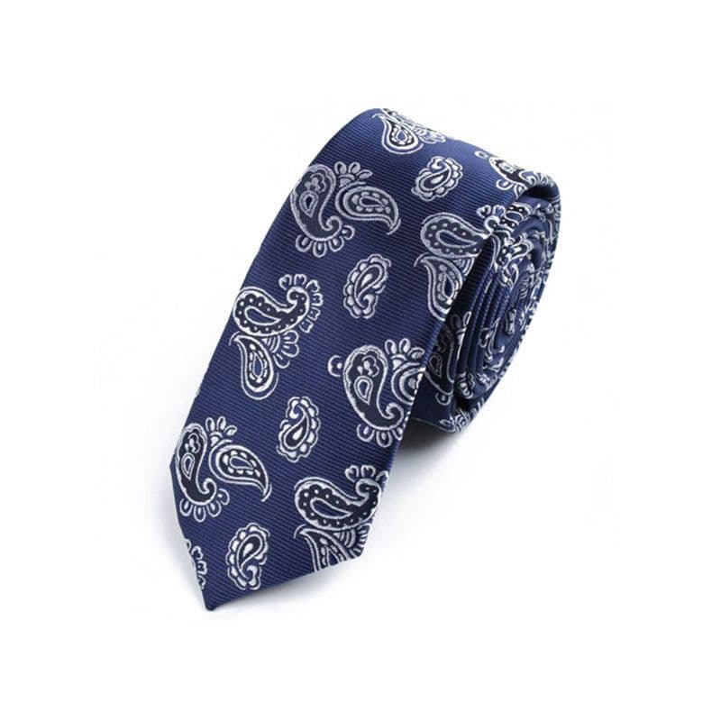 image-Korean Style Men's Tie Business Stylish Spot Goods Tie Cashew Flower Tie