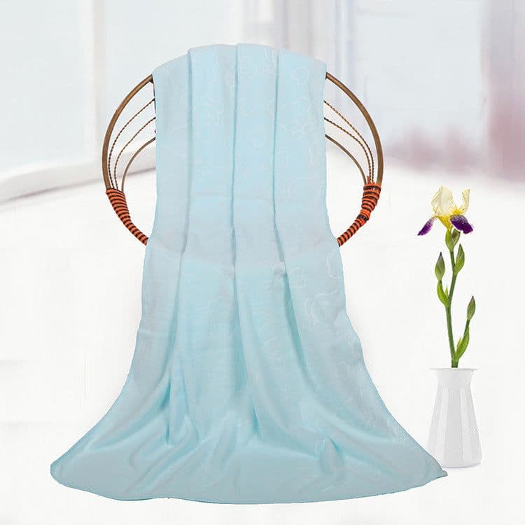 image-Microfiber Absorbent Bath Towel Household And Face Wash Towel Face Towel Bear Embossed Bath Towel