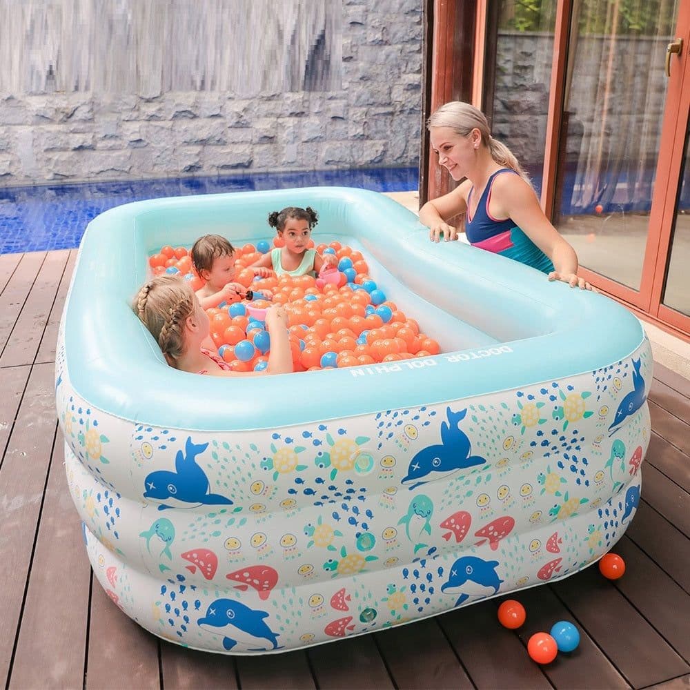 image-Children's Inflatable Pool Baby Swimming Paddling Pool