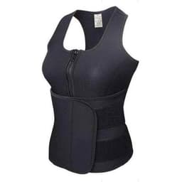 image-Sweat Neoprene Tank Top Slimming Adjustable Waist Trainer Belt Body Shaper Tummy Fat Burner