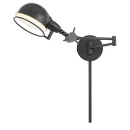image-60W Linthal Swing Arm Wall Lamp With Adjustable Shade With 3 Ft Wire Cover