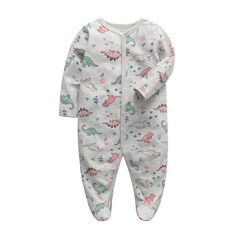image-Baby Romper - Pink Long Sleeve Cotton 12M